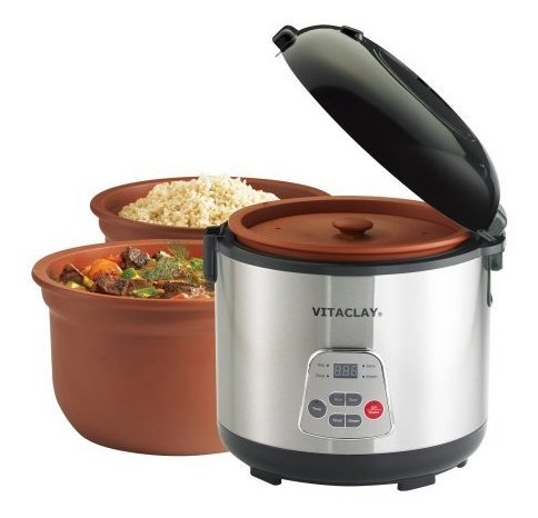 Highfired Vitaclay 2in1 Arroz Slow Cooker En Olla De Barro