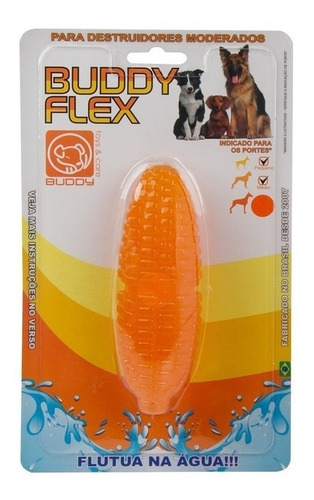 Milho Buddy Flex Brinquedo Mordedor Para Cães
