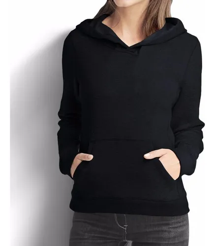 Moletom feminino preto mercado livre sales
