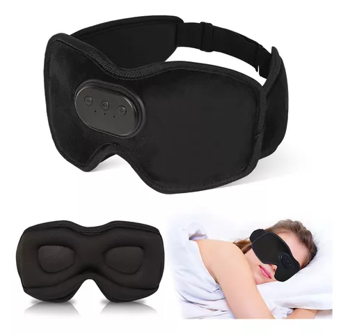 Auriculares para dormir, con ruido blanco, Bluetooth, máscara para dormir  con música 3D, máscara de ojos para dormir de lado, máscara de dormir con