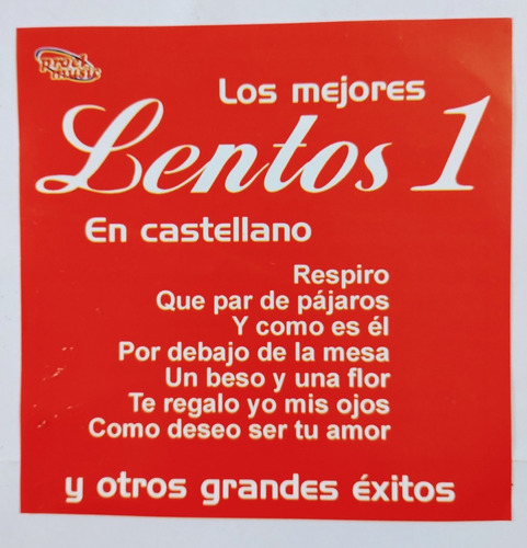 Lentos En Castellano Cd Nuevo Vol.1 Y Como Es El Respiro 