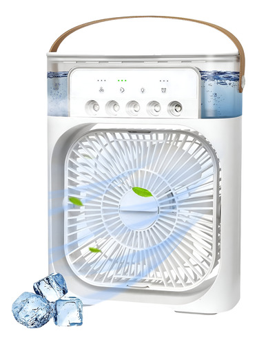 Ventilador Enfriador De Aire Portátil 3 En 1 - Rectangular