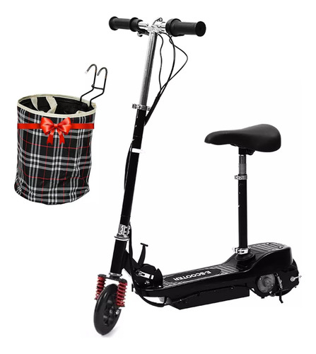 Patin Scooter Electric Infantil Plegable Asiento 12km/h 120w