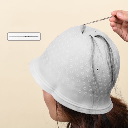Gorro De Silicona Para Teñir El Pelo Gorro Visos Profesional Color Azul