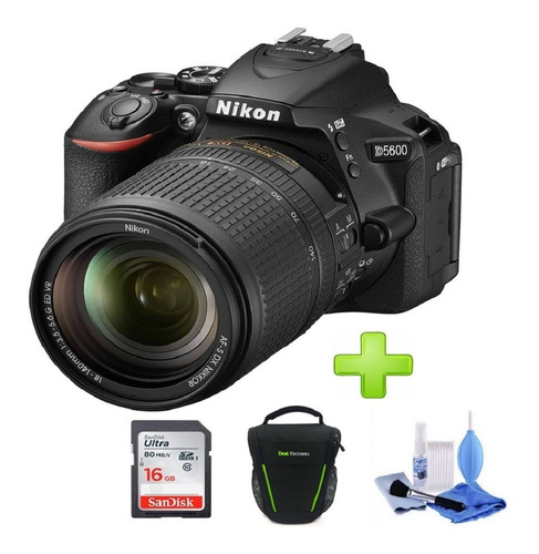 Nueva Camara Nikon D5600 +18-140 Vr 24,2 Mpx+16gb+bolso+kit