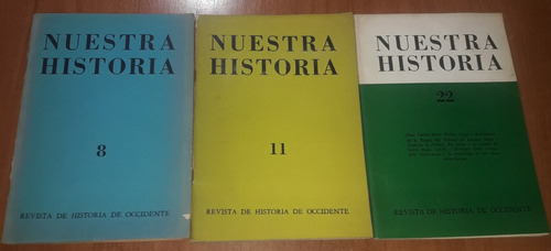 Lote 3 Libros Nuestra Historia N° 8-11-22