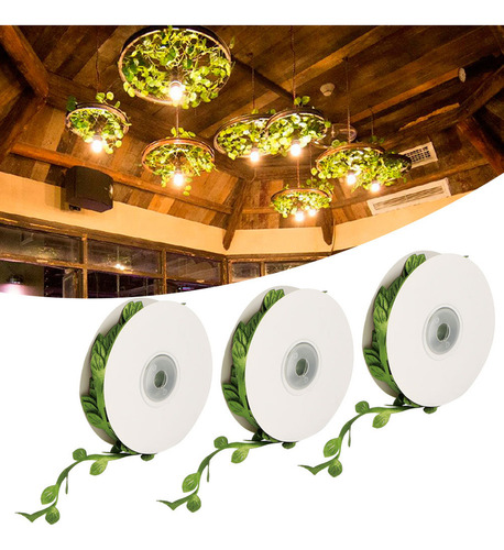 Hojas De Boda Verdes Y Verdes, 3 Rollos, Artificiales, Para