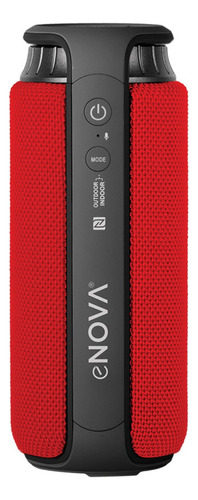 Parlante Enova Player portátil con bluetooth waterproof  rojo