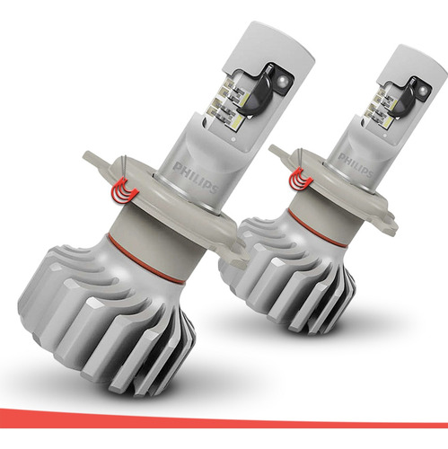 Imagem 3 de 7 de Kit Lâmpadas Led Philips Ultinon H4 6000k Branca 12v Ou 24v