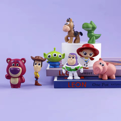 Toy Story Miniaturas Infantil Kit Com 8 Peças Pvc