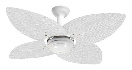 Ventilador Teto Office Jet Aspen 4p Rattan Branco+controle Cor Da Estrutura Branca Cor Das Pás Freijó Diâmetro 120 Cm Frequência 60hz Material Das Pás Mdf Rádica Quantidade De Pás 4 110v