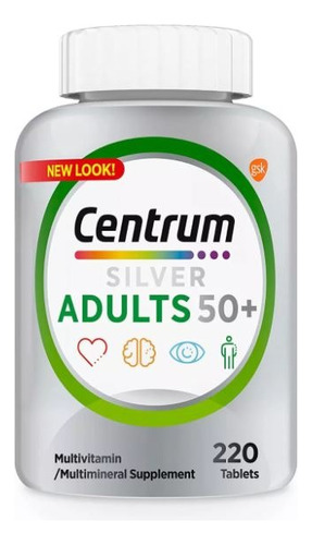 Centrum Silver Adultos 50+ 220u - Unidad a $691