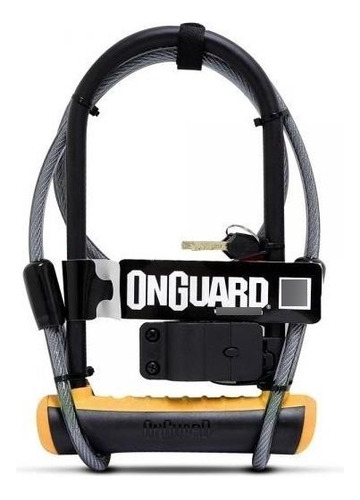 Candado Bicicleta Onguard U-lock Neon Con Cable