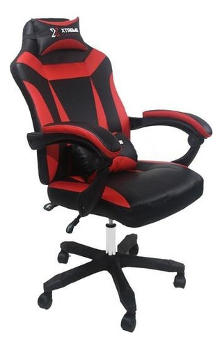 Cadeira Gamer Xtreme Suporta 120 Kg Reclinável N1905960b Cor Preto/Vermelho Material do estofamento Poliéster