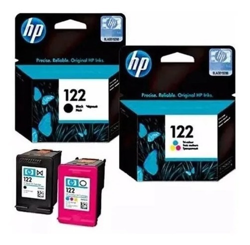 Imagen 2 de 2 de Cartucho Hp 122 Negro / Color Original 2050 3050