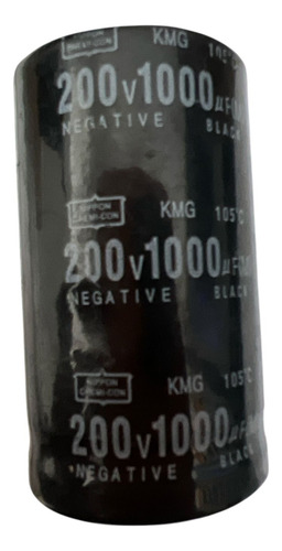 4 Capacitores Usados Kmg Nippon Chemi Con 1000mfd 200 Vdc (Usado)