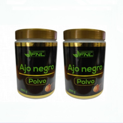 2 Ajo Negro Polvo 250 Grs C/u Potente Antioxidante Natural