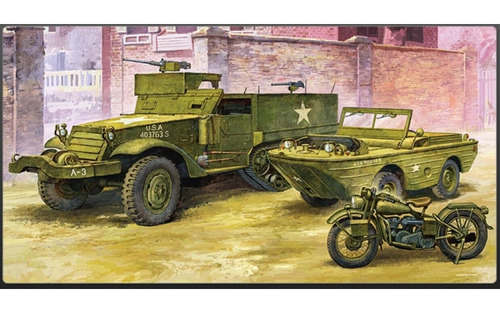 Academy 13408 M 3 Half Track Amphibian Vehicle 1:72