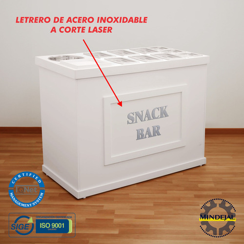 Estante Abatible Candy Bar-snack Con Insertos Tapas Mindejal