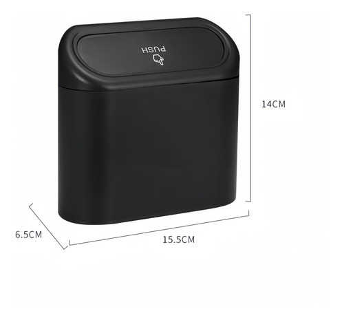 Cubo De Basura Colgante Para Coche Con Tapa