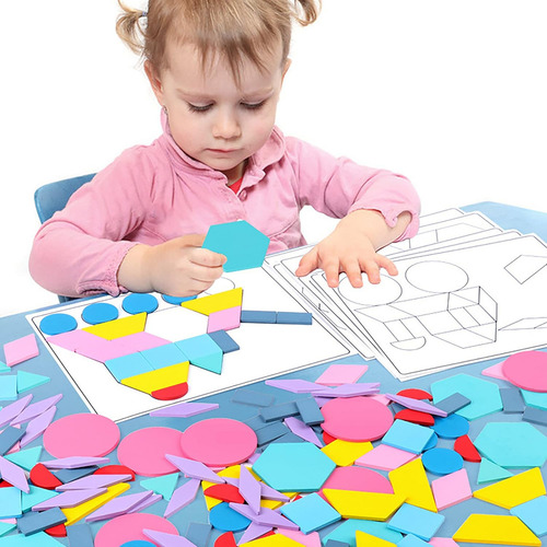 Rompecabezas Tangram Juguete Creativa Geométrica 230pzs