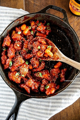 Imagen 7 de 9 de Pasta De Chile Rojo Gochujang Haechandle 1kg Importado Corea