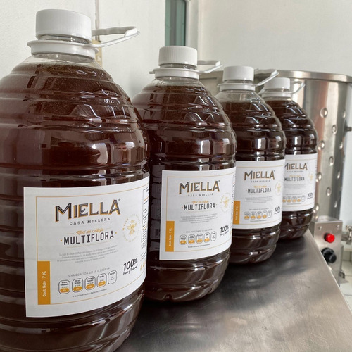 Miel De Abeja Miella Garrafa 100% Natural 7kg