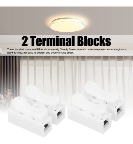 Conectores Ch2 De 100 Piezas Para Llama De Luz De Techo Led