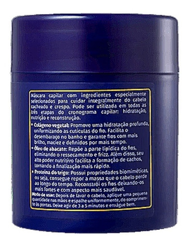 Imagem 2 de 2 de Máscara Cronograma Capilar 3 Em 1 Yenzah 480g Todos Os Tipos