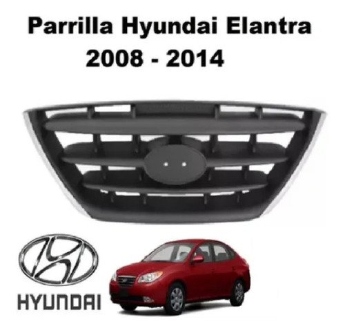 Parrilla Hyundai Elantra 2008-2009-2010-2011-2012-2013-2014