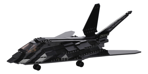 Soldado Sigiloso Ultimate Jet Militar Building Kit, Color Ne