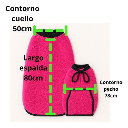 Ropa Para Perros Abrigos Buzos Y Ponchos Para Mascotas Rosa Chicle