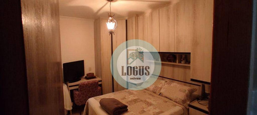 Imagem 14 de 30 de Apartamento Impecável Bem Distribuído, 67m² Composto Por 2 Dormitórios Sendo 1 Suíte Com Sacada, À Venda Por R$ 380.000,00 - Paraiso - Santo André/sp - Ap1795