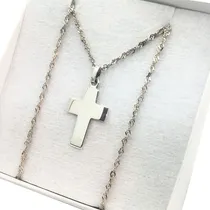 Comprar Conjunto Cadena Plata 925 Cruz Plata 925 Cadenas Hombre Dama