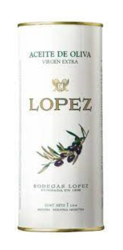 Aceite De Oliva Lopez  En Lata  Caja 6 X 1/2 Litro Envios