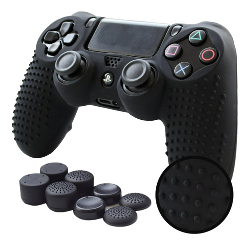 Funda Joystick Ps4 Grip Pandaren Negro