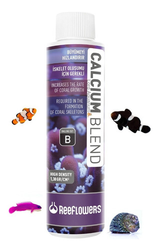 Calcium Blend B 250ml Reeflowers Calcio Crescimento De Coral