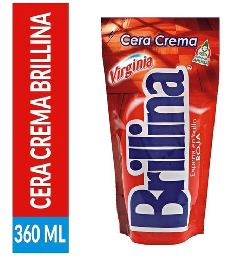 Cera Crema Roja Brillina Bolsa, 360 Cc