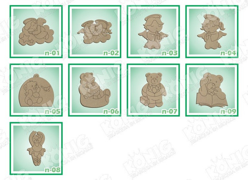 Imagen 6 de 7 de Kit 50 Figuras Madera Country 8cm Economicas Para Artesanias