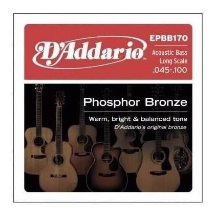 Encordado D'addario Para Bajo Acústico 0.45 Epbb170