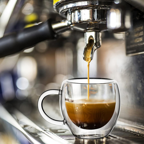 Juego De 2 Tazas De Espresso Con Asa, 74 Ml
