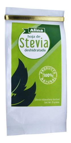 Hoja De Stevia Deshidratada 20g Alina