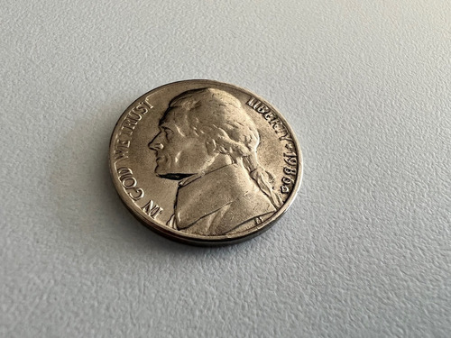 5 Centavos De Dollar Orginal Jefferson Nickel 1986d