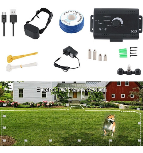 Sistema De Cerca Eléctrica Para Perros, Collar De Choque, Eq