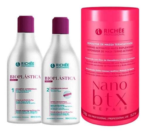 Richée Kit Progressiva Bioplástica + Repositor Nanobtx 1kg.