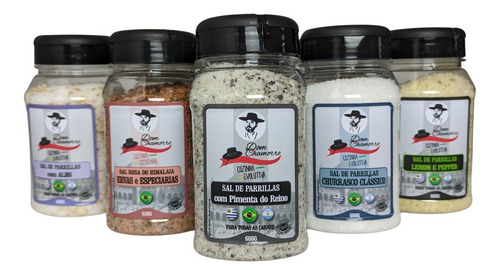 Imagem 5 de 7 de Sal De Parrilla Clasico Pimenta Do Reino E Lemon Pepper
