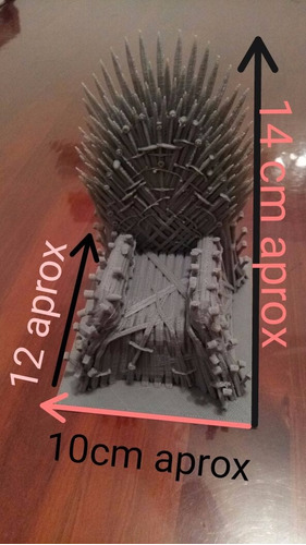 Trono De Hierro Iron Throne Game Of Thrones - 14 Cm