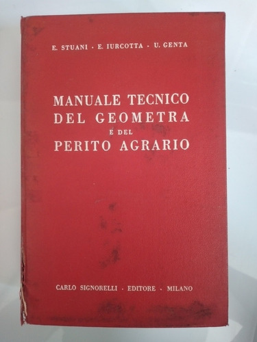 Libro Italiano Manual Técnico Perito Agrario 