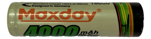 Pila 18650 Recargable Li-ion 3.7 V 4000 Mah Marca Maxday