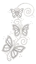 Comprar Plancha De Strass Termoadhesivo Mariposas Hotfix Apliques